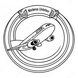 United Airlines Logo Coloring Page 51303-40964