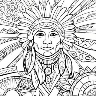 Traditional Native American Patterns Coloring Page 51314-40957