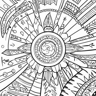 Traditional Native American Patterns Coloring Page 51314-40959