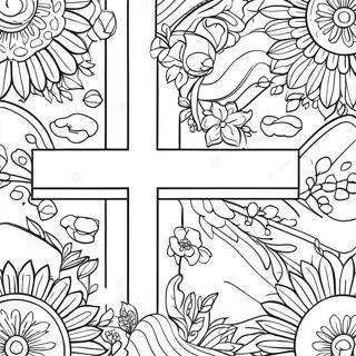 Vibrant Norwegian Flag Coloring Page 51334-40980