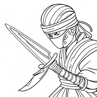 Ninja Sword Coloring Page 51353-40985