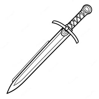 Ninja Sword Coloring Page 51353-40986