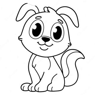 Bluey Valentine Coloring Page 5136-4215