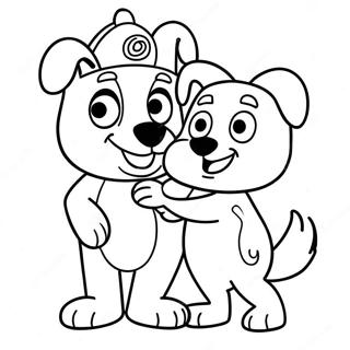 Bluey And Bingo Heartwarming Coloring Page 5137-4219