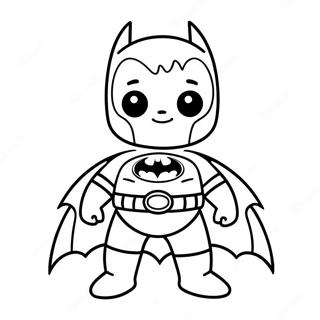 Cute Baby Batman In Diaper Coloring Page 51384-41021