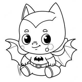 Cute Baby Batman In Diaper Coloring Page 51384-41024