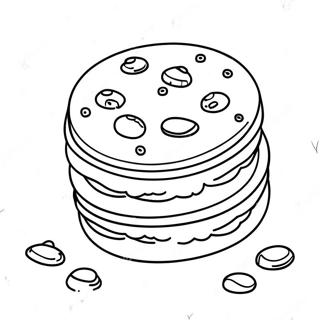 Chocolate Chip Biscuit Coloring Page 51404-41034