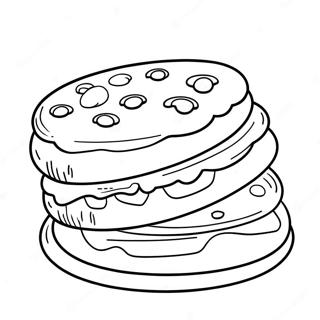 Chocolate Chip Biscuit Coloring Page 51404-41035