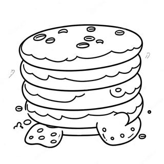 Chocolate Chip Biscuit Coloring Page 51404-41036