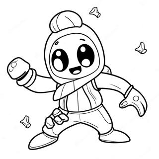 Peely Dancing Fortnite Coloring Page 51454-41074