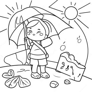 Summer Safety Tips Coloring Page 51463-41081