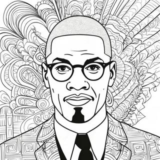 Malcolm X Inspirational Quote Coloring Page 51483-41093