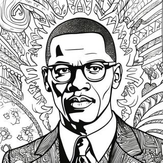 Malcolm X Inspirational Quote Coloring Page 51483-41094