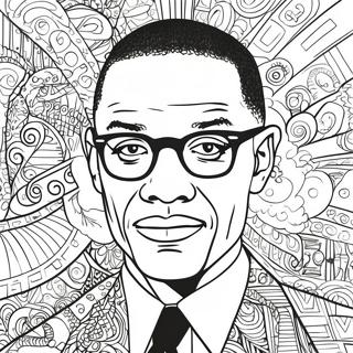 Malcolm X Inspirational Quote Coloring Page 51483-41096