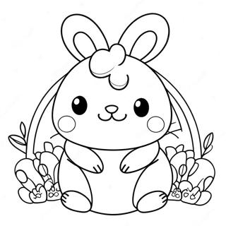 Squishmallow Easter Bunny Coloring Page 51503-41109