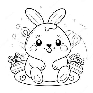 Squishmallow Easter Bunny Coloring Page 51503-41112