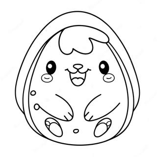 Cute Squishmallow Easter Egg Coloring Page 51504-41115