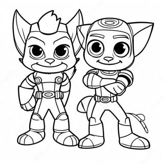 Ratchet And Clank Coloring Page 51513-41124