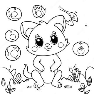 Fun Open Coloring Page With Animals 51524-41126