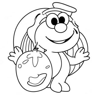 Elmo Halloween Coloring Page 51533-41132