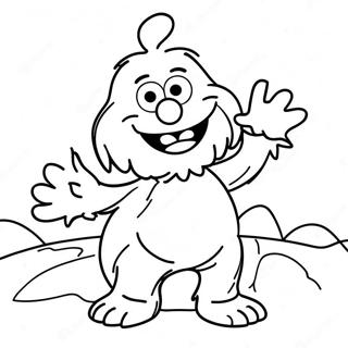 Elmo In A Spooky Costume Coloring Page 51534-41135