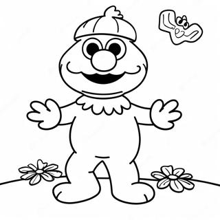 Elmo In A Spooky Costume Coloring Page 51534-41136