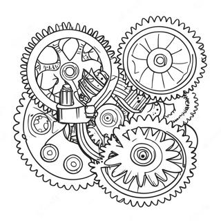 Mechanical Gear Coloring Page 51544-41146