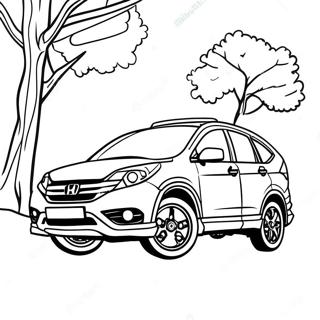 Sporty Honda Crv Coloring Page 51554-41153