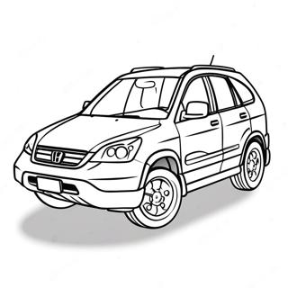 Sporty Honda Crv Coloring Page 51554-41154