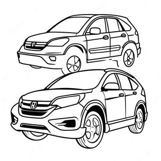 Sporty Honda Crv Coloring Page 51554-41155