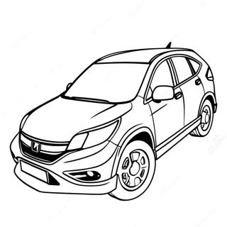 Sporty Honda Crv Coloring Page 51554-41156