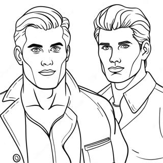 Hot Dudes Coloring Page 51563-41160