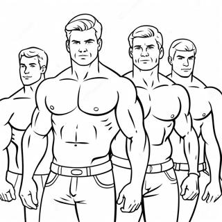 Muscular Hot Dudes Coloring Page 51564-41167