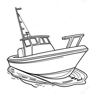 Bass Boat Coloring Page 51583-41174