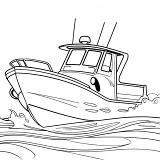 Speedy Bass Boat Coloring Page 51584-41177