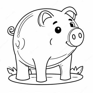 Piggy Bank Coloring Pages