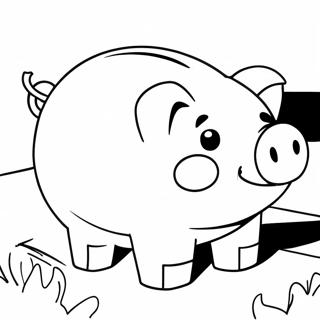 Piggy Bank Coloring Page 51593-41183