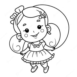 Little Miss Coloring Page 51603-41190