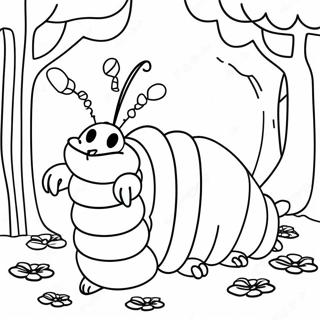 Alice In Wonderland Caterpillar Coloring Pages