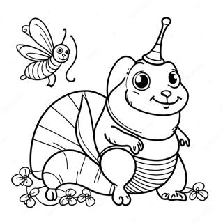 Alice In Wonderland Caterpillar Coloring Page 51613-41200