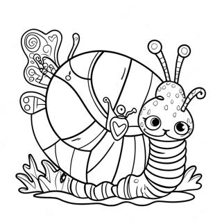 Charming Caterpillar In Wonderland Coloring Page 51614-41201