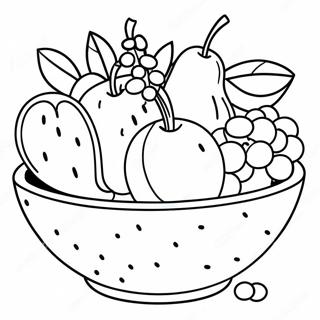 Still Life Fruit Bowl Coloring Page 51623-41223