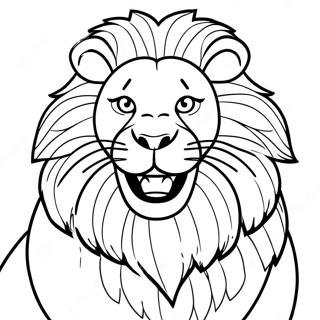 Roaring Lion Coloring Pages