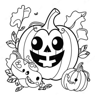 Spooky Pumpkin Math Coloring Page 51654-41231