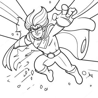 Brave Superheroes In Action Coloring Page 51684-41259