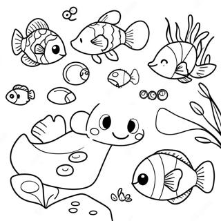 Pond Animals Coloring Page 51693-41262