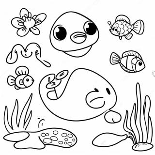 Pond Animals Coloring Page 51693-41264