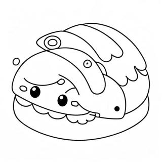 Food Kawaii Coloring Pages