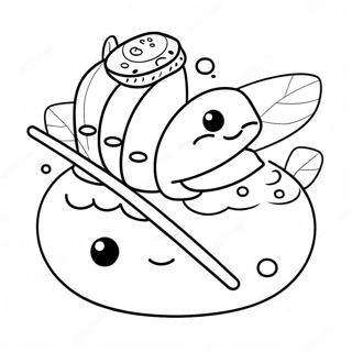 Cute Kawaii Sushi Coloring Page 51704-41272