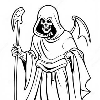 Demon Grim Reaper Coloring Pages